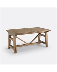 Стол обеденный из массива сосны на 6-12 персон Wabi бежевый Laredoute