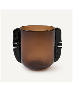 Ваза ручной работы из выдувного стекла Limno каштановый Am.pm.