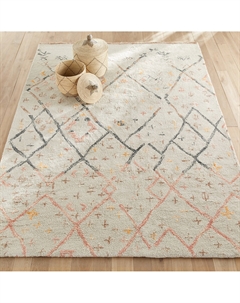 Ковер в берберском стиле из 100 шерсти размера XL Ashwin бежевый Am.pm.