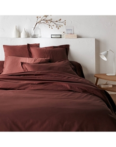 Пододеяльник однотонный из поликоттона Scenario красный Laredoute