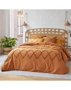 Пододеяльник из хлопка Assa карамель каштановый La redoute interieurs