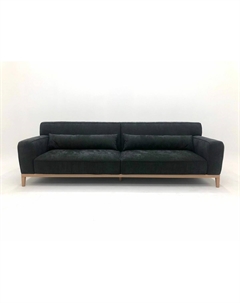 Модульный диван из шенилла и массива бука серый So'home