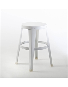 Табурет из гальванизированной стали Bendo белый Laredoute