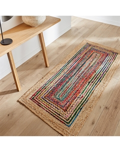 Ковер цветной из джута и хлопка Jaco разноцветный Am.pm.