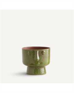 Кашпо из глазурованной керамики В15 см LESEGO зеленый Am.pm.