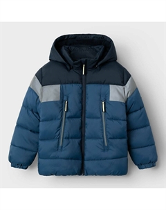 Куртка стеганая с капюшоном синий Laredoute