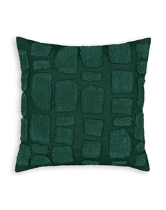 Чехол на подушку из льна и хлопка Peeble зеленый Laredoute