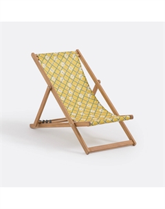 Шезлонг из акации Marguerite желтый Laredoute