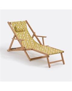 Шезлонг из акации Marguerite желтый Laredoute
