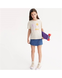 Комплект из четырех футболок с круглым вырезом фиолетовый La redoute collections