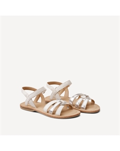 Сандалии с застежкой на липучке белый La redoute collections