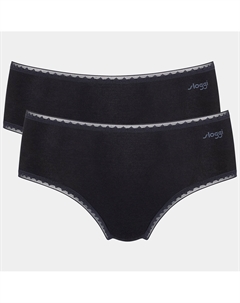 Комплект из 2 трусов-миди Go a Redoute черный Sloggi