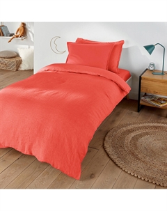 Пододеяльник из стираного льна Linot красный La redoute interieurs