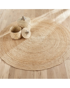 Ковер круглый плетеный из джута Hempy 250 см бежевый Am.pm.