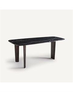 Стол обеденный из мрамора Dolmena черный Laredoute