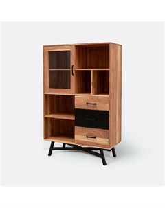 Большой книжный шкаф каштановый Laredoute