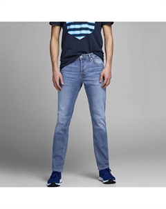 Джинсы узкие стрейч Jjiglenn синий Jack & jones