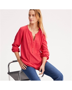 Туника из вуали длинные рукава красный Anne weyburn