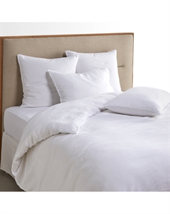 Пододеяльник из льналиоцелла Lucia белый Laredoute