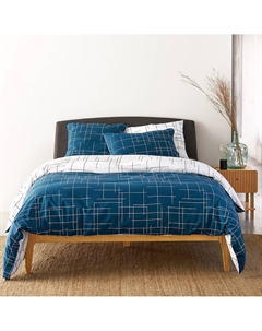 Двусторонний пододеяльник Charline синий La redoute interieurs