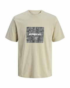 Футболка с короткими рукавами и рисунком спереди белый Laredoute