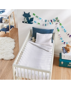 Детский пододеяльник из хлопкового газа Kumla белый La redoute interieurs