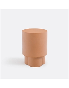 Столик журнальный из цементных волокон Mannila каштановый Laredoute