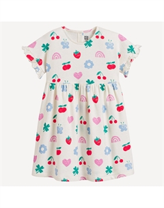 Платье с оборками бежевый La redoute collections