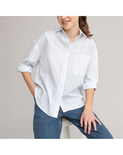 Рубашка в полоску 10-18 лет синий Laredoute