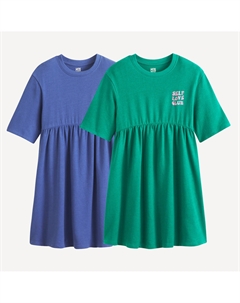 Платье с оверсайз кроем 2 шт синий La redoute collections