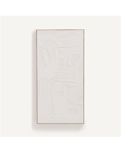 Картина из бумаги с рельефным тиснением Tiao белый Laredoute