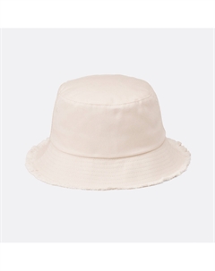 Панама из полотна с обтрепанными краями бежевый La redoute collections