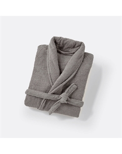 Халат с шалевым воротником взрослый 350 гм Scenario серый La redoute interieurs