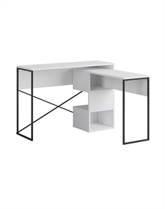 Письменный стол угловой с полками белый Laredoute