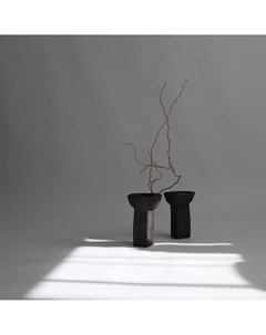 Ваза из керамики в форме чаши каштановый So'home