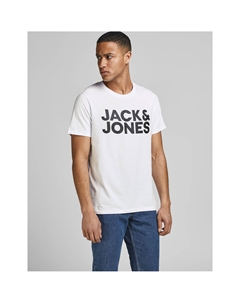 Футболка с круглым вырезом белый Jack & jones