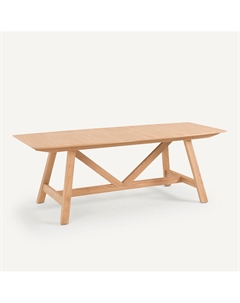 Стол из дуба с удлинениями Buondi дизайн Э Галлина бежевый Laredoute