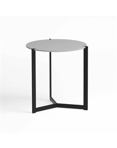 Кофейный столик из дерева и стали серый So'home