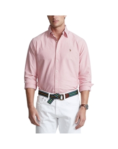 Рубашка узкого покроя из ткани оксфорд красный Laredoute