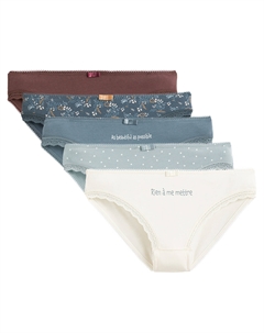 Набор из пяти трусов-слипов другие Laredoute