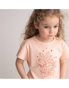 Комплект из трех футболок с круглым вырезом и принтом разноцветный La redoute collections