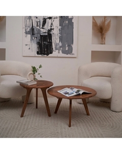 Журнальный стол из массива акации каштановый Laredoute