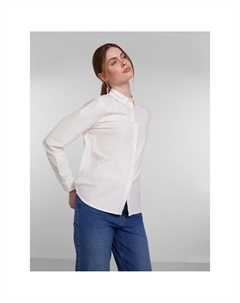 Рубашка из хлопка прямой покрой белый Pieces