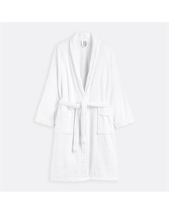 Халат махровый с воротником-кимоно 450 гм белый La redoute interieurs