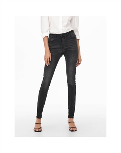 Джинсы-скинни со стандартной талией черный Laredoute