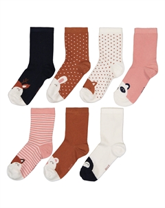 Комплект из 7 пар носков с анималистичным принтом разноцветный La redoute collections