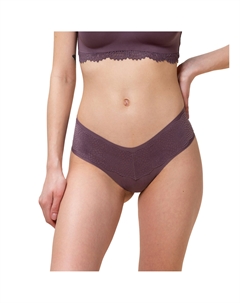 Трусы-танга из велюра Velveteen Sensation каштановый Laredoute