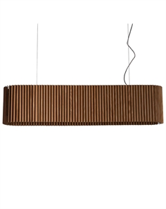 Подвесной светильник из МДФ и шпона дуба L бежевый So'home