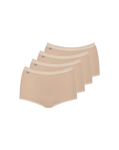 Комплект трусов-слипов Basic три штуки одна бесплатно бежевый Sloggi