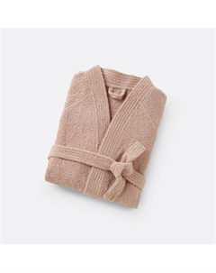 Халат махровый с воротником-кимоно 450 гм розовый La redoute interieurs